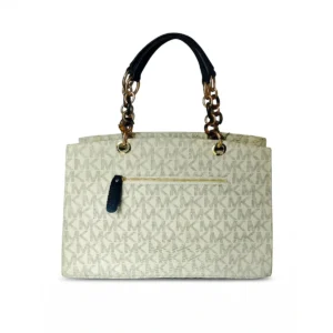 premium ivory chain classic tote bag